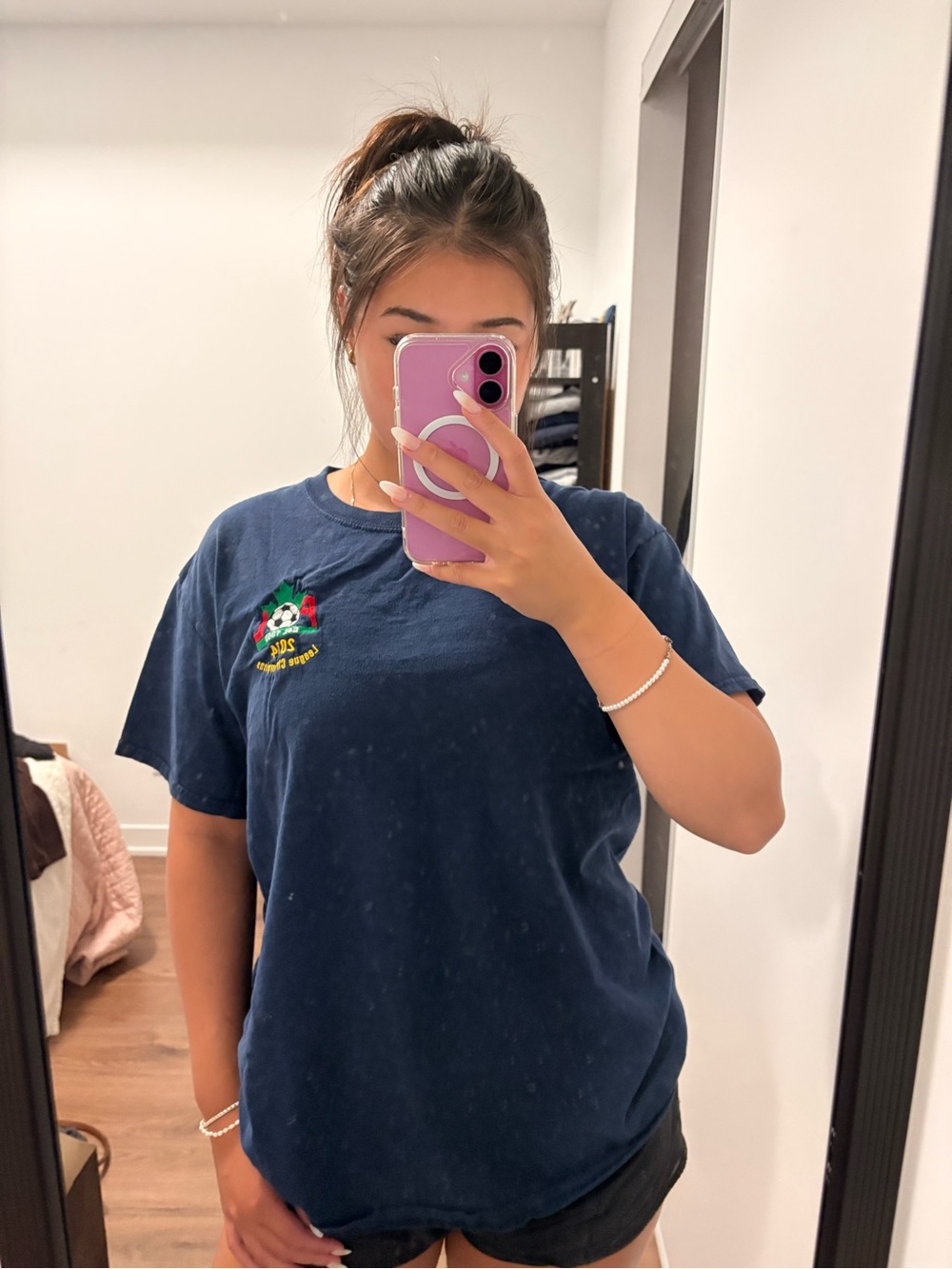 navy graphic tee
